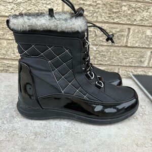 Sporto Women's Jenny Closed Toe Ankle Cold Weather Boots Black Size 7M